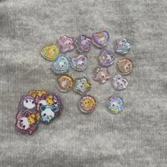 フワフワらびちゃん　おはじきフレークシール