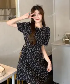 SHEIN ワンピース　花柄　Mサイズ
