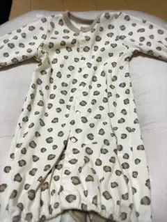 ヒョウ柄ツーウェイ・ドレスオール 50-60 ベビー服　冬服