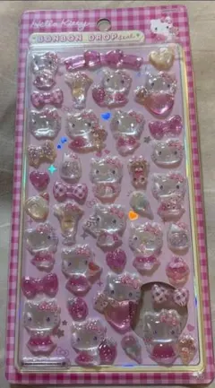 ★正規ハローキテイ ボンボンドロップシール ピンク