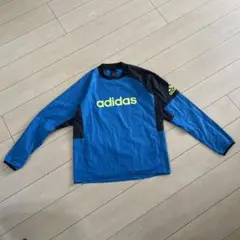 adidas 長袖ピステ 青/黒