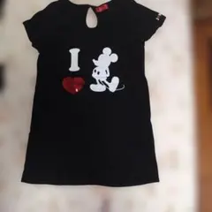 ディズニー ミッキーマウス Tシャツ ブラック