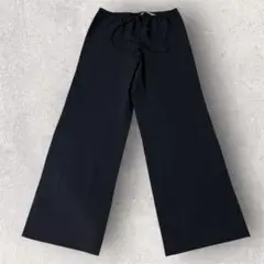 ZARA ザラ　イージーワイドパンツ　ウエスト　ドローコード　ダークブラウン