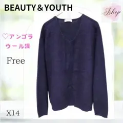 お値下げ済★BEAUTY&YOUTH Vネックセーター アンゴラ ウール　X14