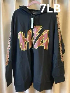 大きいサイズ　パーカー　ブラック　7LB