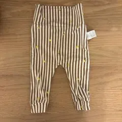 コニー　Newborn バンブー　レギンス　ブラウンストライプ