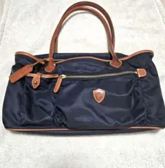 【美品】フェリージ　ショルダーバッグ　ネイビー　トートバッグのサムネイル