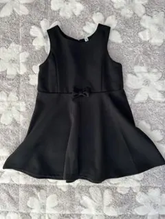 フォーマルワンピース　黒色リボン付きワンピース 95cm