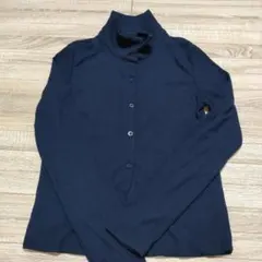 Dazy ネイビー ボタン付きタートルネック XL