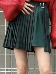 jouetie グリーンチェック　ミニスカート　パンツのサムネイル
