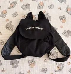 OCEAN & GROUND 耳付き ブラック リュック キッズ 子供のサムネイル