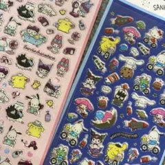 サンリオ公式ライセンス クリアキラキラぷっくりシール立体 サンリオキャラクターズ
