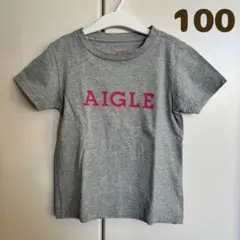 エーグル　半袖　tシャツ グレー　100