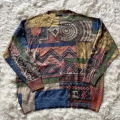 【極美品】 TRUBE ニット セーター 総柄