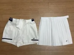 YONEX テニスウェア パンツ スコート 2点セット ホワイト