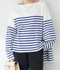 美品　人気Plage  les Tendre ボーダーカットソーニットのサムネイル