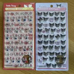 ハローキティ・クロミ ボンボンドロップミニシールセット