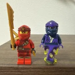 レゴニンジャゴー ミニフィグ　カイ、敵フィギュア 剣付き