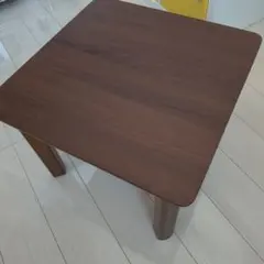 CAINZ　ダークブラウン正方形コンパクトテーブル
