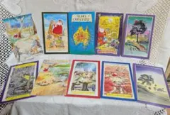 クリスマスカード外国製 10枚セット