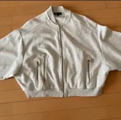 ザラ スウェット ブルゾン グレー　アウター