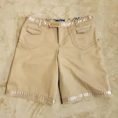 バーバリーブルーレーベル　ハーフパンツ　ベージュ
