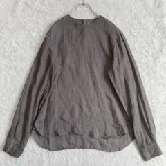 極美品・25SS✨Whim Gazette　クルーネックラミーブラウス　麻100のサムネイル