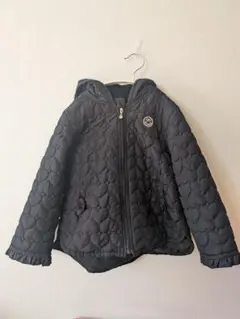 mezzo piano　ハートキルティングコート 黒