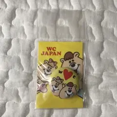 新品未使用　W♡C クマタン缶バッジ　ダブルシー　平成レトロ　送料込み