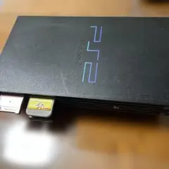 ジャンク品 PlayStation 2 本体 ブラック メモリーカード付