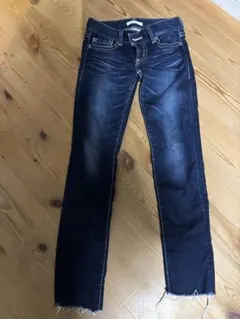 Moussy ダークブルー スキニーデニム 25