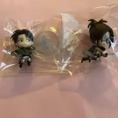 BANPRESTO - リヴァイ&amp;ハンジ フィギュア　セット　一番くじ　ダブルチャンス　キャンペーン リヴァイ&ハンジ フィギュア セット 一番くじ ダブルチャンス