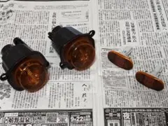 ジムニー　ウインカーレンズ・サイドマーカー　スモーク塗装セットのサムネイル