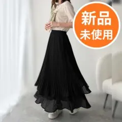 新品 プリーツシアーティアードスカート classicalelfのサムネイル