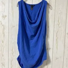 MNG by Mango 青 ノースリーブ L 即日発送