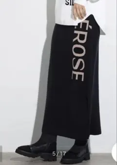 ꫛꫀꪝ■□■スコットクラブ■□■定価13,000円 ロゴニットナロースカート 黒