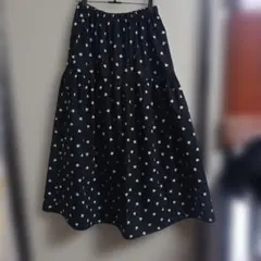ロングギャザースカート　ハンドメイド 　　フリーサイズ