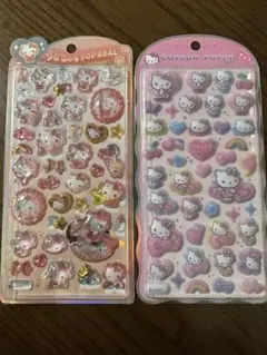 正規品コットンパフィーシール　うるちゅるポップシール　ハローキティキティベービー