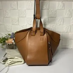 ⭐️極美品⭐️LOEWEロエベカーフハンモックスモール未使用級人気バッグブラウン LOEWE （新品・未使用品）ロエベ ハンモック スモール 2way ショルダー