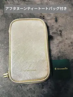 Afternoon Tea ペンケース・ガジェット・マルチポーチ ゴールド 美品のサムネイル