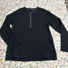 メンズニットシャツ　黒