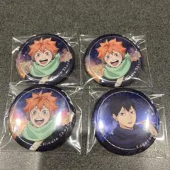 ハイキュー コスモワールド ホログラム缶バッジ 日向 影山