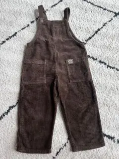 ZARA ブラウン コーデュロイ オーバーオール