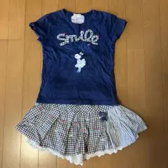 ニットプランナー　Tシャツ スカパンセット 120 サイズのサムネイル