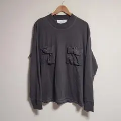 F/CE. 3D ポケット ロングスリーブTシャツ ロンT 長袖 レイヤード風