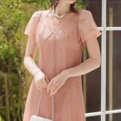 ドリードール　ボリュームフレアレースパーティードレス