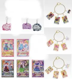アイカツ 一番くじ D賞バッグチャーム F賞メモ帳 G賞ラバーチャーム