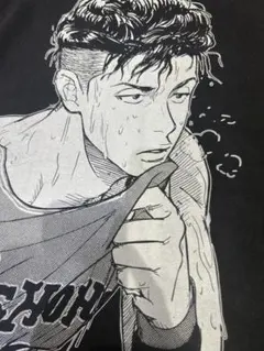 3685 スラムダンク 半袖 アニメ 両面 ビッグプリント Tシャツ 黒 