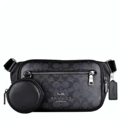 美品 コーチ COACH エリアス シグネチャー ベルトバッグ ボディバッグ