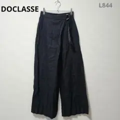 ドゥクラッセ　ワイドパンツ　S相当　ブラック　きれいめカジュアル　オフィス　通勤